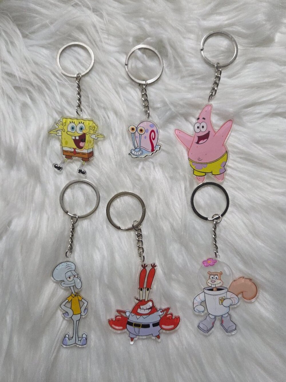SpongeBob Squarepants Character Keychain Set